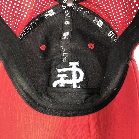 St. Louis Cardinals New Era Hat Cap 9TWENTY Adjustable Red Strap Back One Size - Picture 11 of 16